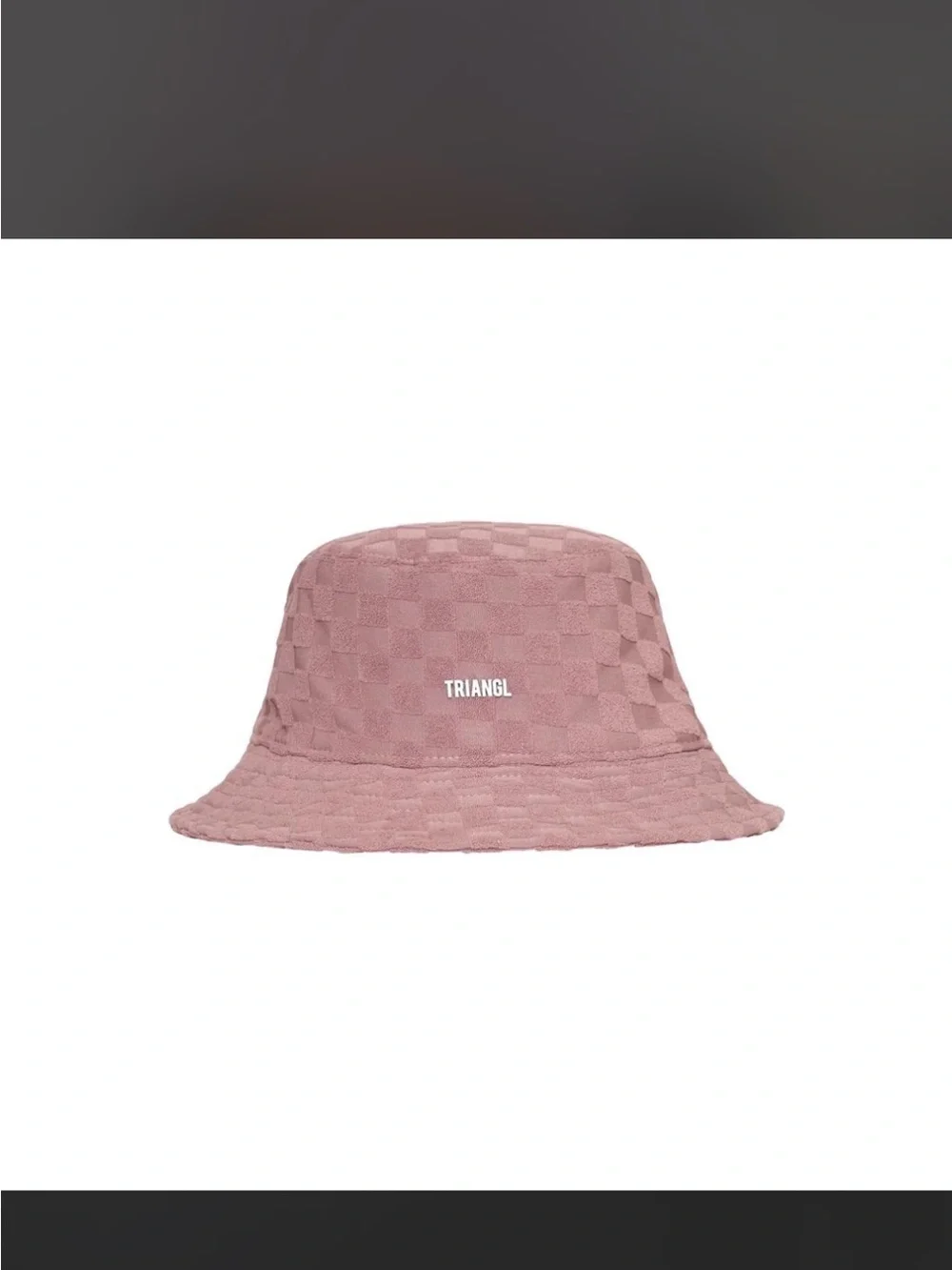 triangl swimwear Lavender Checkered Quilted Bucket Hat